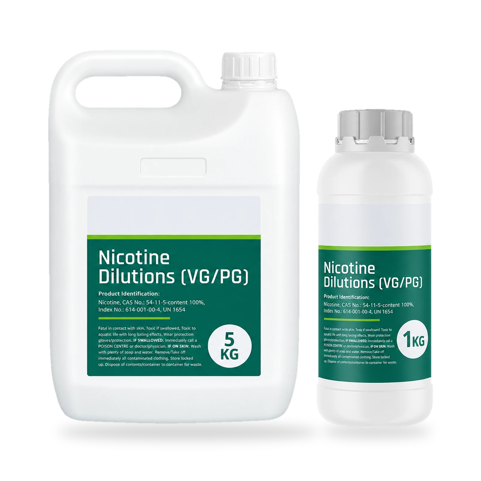 Nicotine Dilutions VG / PG product presentation